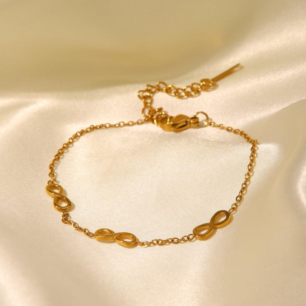 Infinite Love 18K Gold Plated Bracelet Artshiney