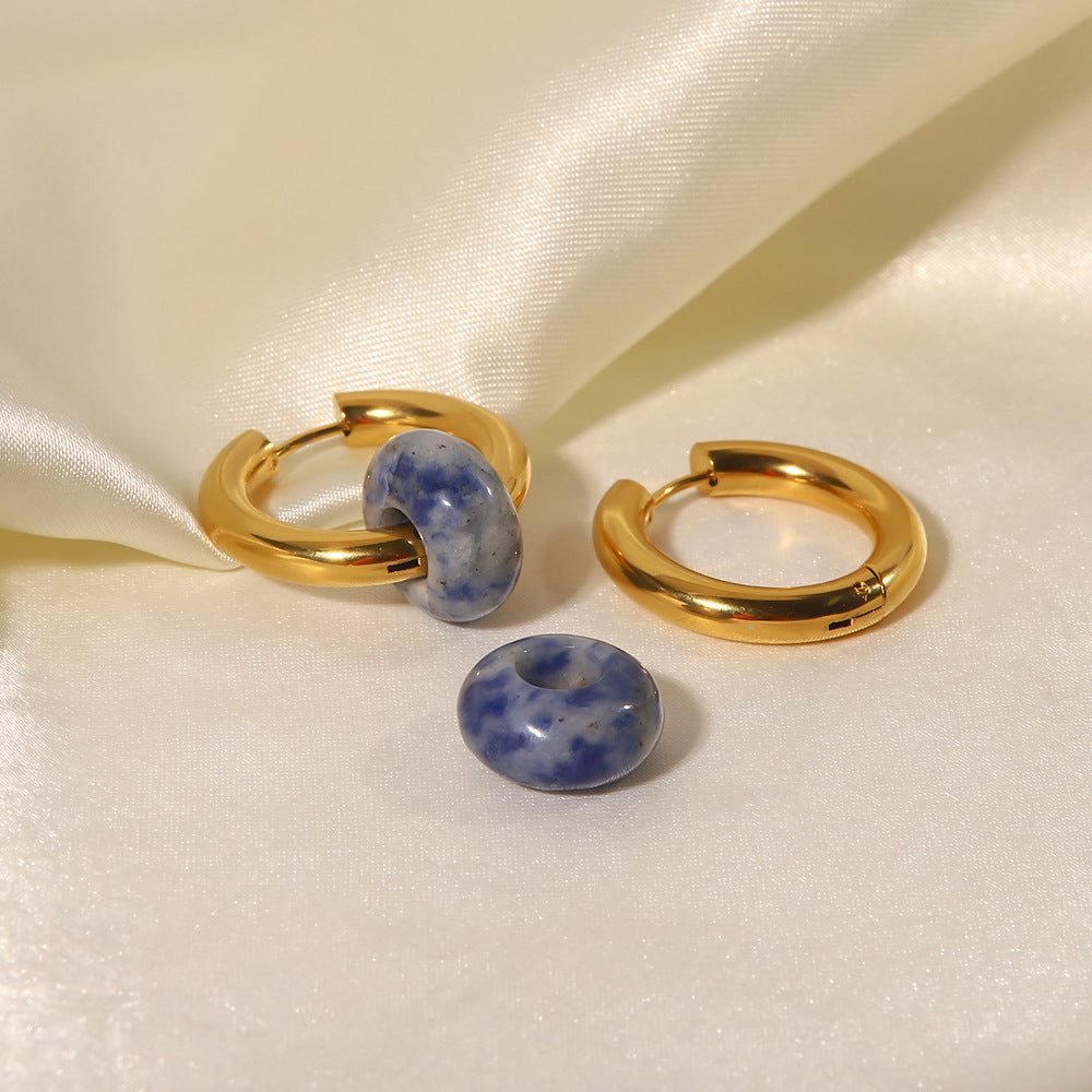 Lapis Lazuli Pendant Earrings Artshiney