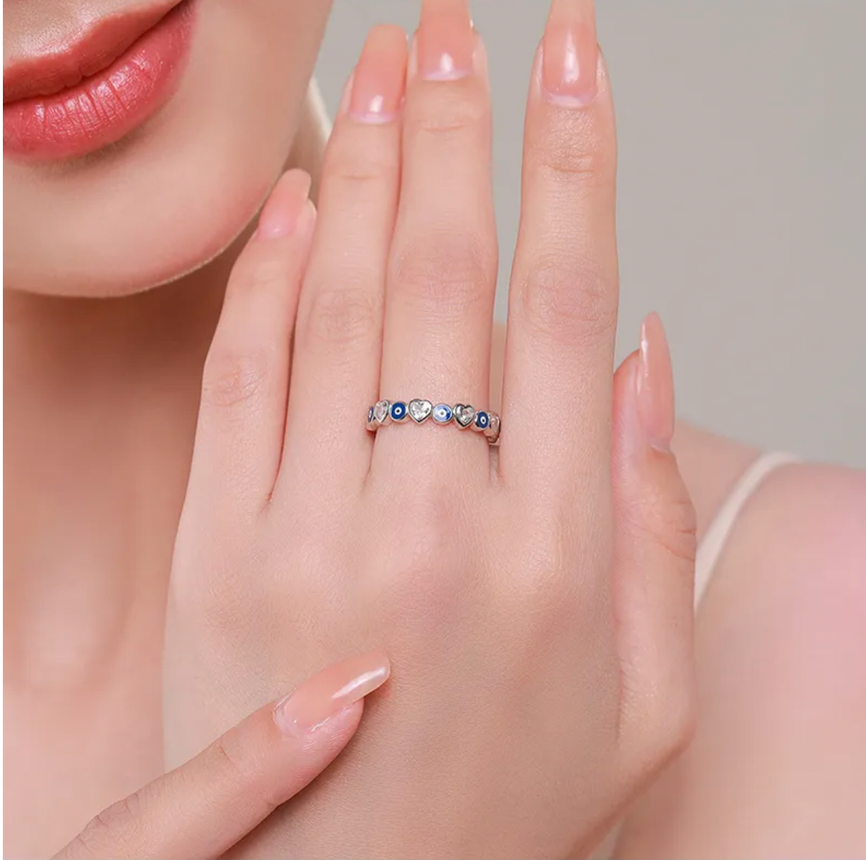 Elise Evil Eye Ring Van Vanora Jewelry 