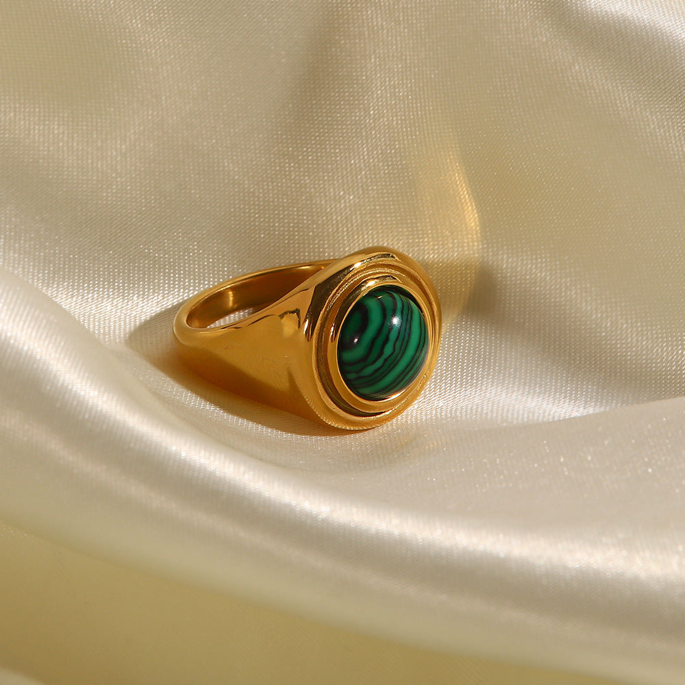Malachite and Turquoise Ring Artshiney