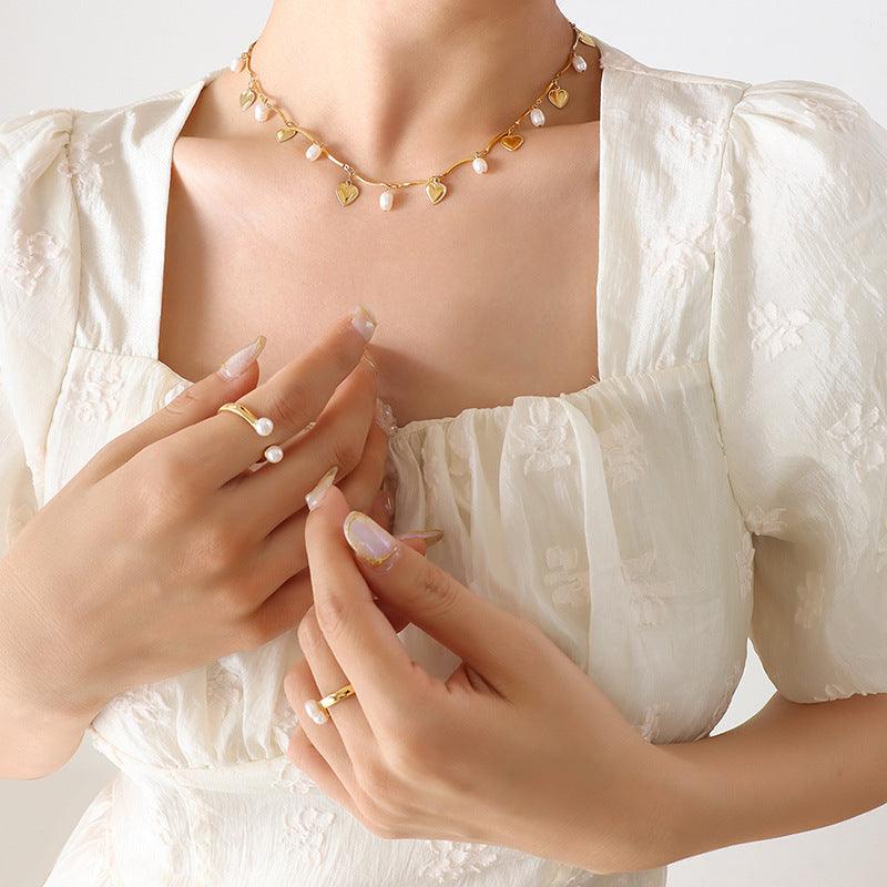 Baroque Pearl Tassel Necklace Artshiney