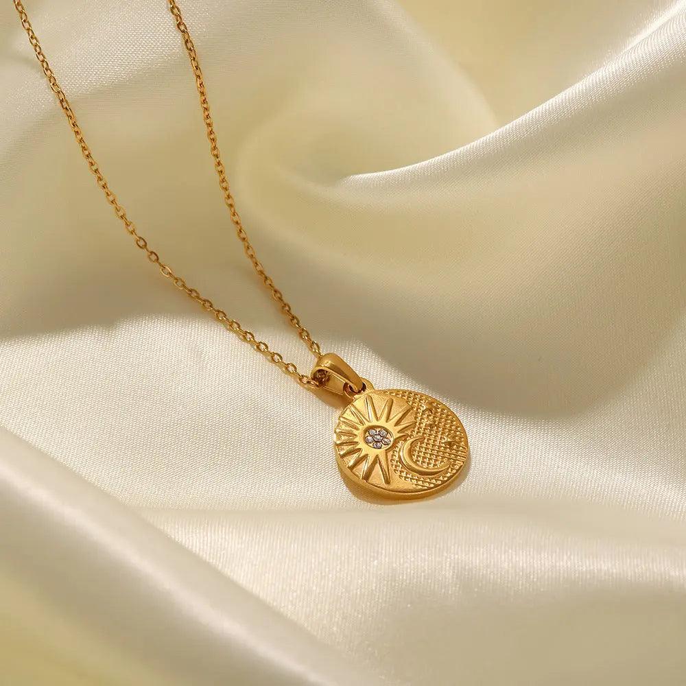 Eclipse Necklace 18K Gold Plated