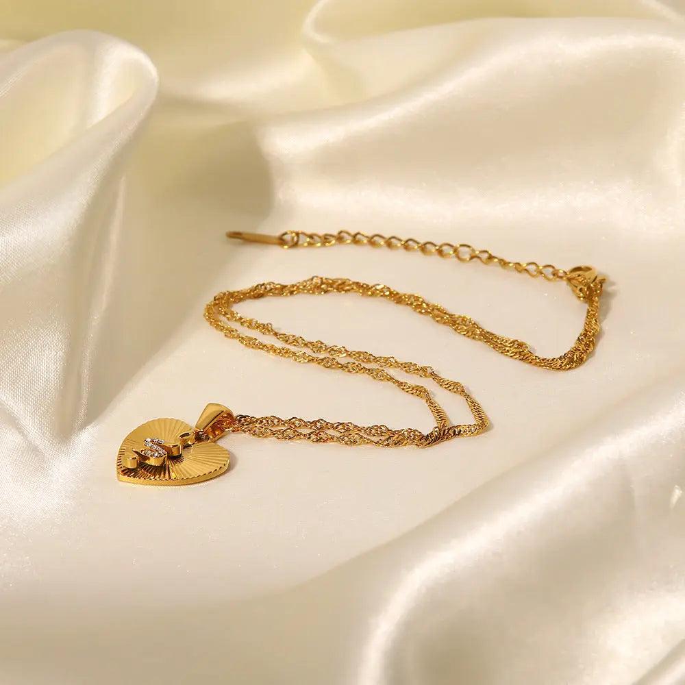 Siren's Serpent 18k Gold Plated Amulet Pendant